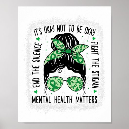 Gesundheitsprobleme: Bun Mental Health Awareness Poster (Vorne)