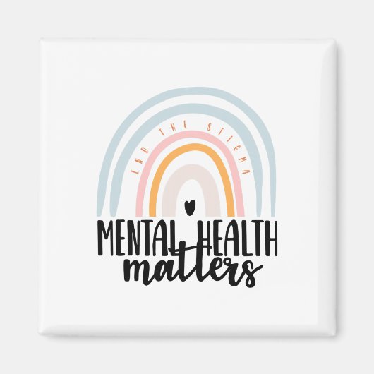 Gesundheitsprobleme geben der psychischen Stigmati Magnet (Vorne)