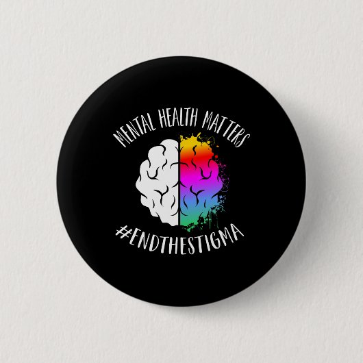 Gesundheitsprobleme glücklich Ende Stigma Bewussts Button (Vorderseite)