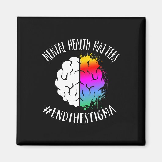 Gesundheitsprobleme glücklich Ende Stigma Bewussts Magnet (Vorne)