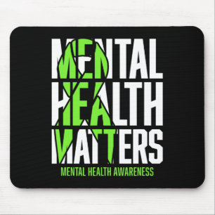 Gesundheitsprobleme Green Ribon Mental Health Awar Mousepad