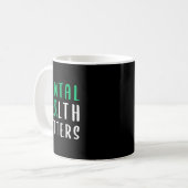 Gesundheitsprobleme Grüner Ribbon Kaffeetasse (Vorderseite Links)
