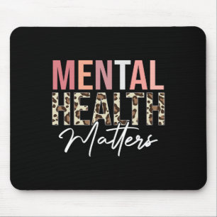 Gesundheitsprobleme Leopard Mental Health Awaren Mousepad