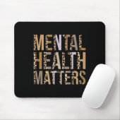 Gesundheitsprobleme Leopard Print Mental Awareness Mousepad (Mit Mouse)
