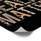 Gesundheitsprobleme Leopard Print Mental Awareness Poster (Ecke)