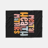 Gesundheitsprobleme Psychische Gesundheitsbewussts Fleecedecke (Vorderseite (Horizontal))