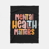 Gesundheitsprobleme Psychische Gesundheitsbewussts Fleecedecke (Vorderseite)