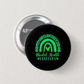 Gesundheitsprobleme Psychisches Bewusstsein Leopar Button (Vorne & Hinten)