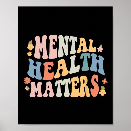 Gesundheitsprobleme seien nette Retro Mental Aware Poster (Vorne)