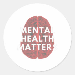 Gesundheitsprobleme Sensibilisierung für das mensc Runder Aufkleber