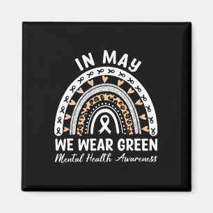 Gesundheitsprobleme Wir tragen grüne Mental Health Magnet