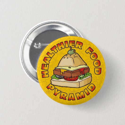 Gesundheitspyramide Button (Vorne & Hinten)