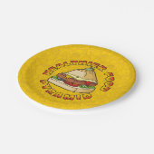 Gesundheitspyramide Pappteller (Schrägansicht)