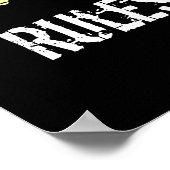 Gesundheitsschutz und Sicherheit - Slogan Graffiti Poster (Ecke)