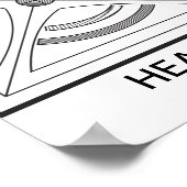 Gesundheitssymbol Poster (Ecke)