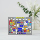 Gesundheitssystem der Regierung Postkarte (Stehend Vorderseite)