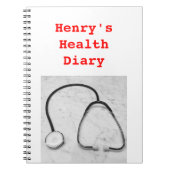 Gesundheitstagebuch 4Henry Notizblock (Vorderseite)