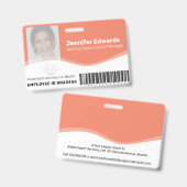 Gesundheitstelematische Arbeitskräfte Foto-ID-Stri Ausweis (Front & Back)