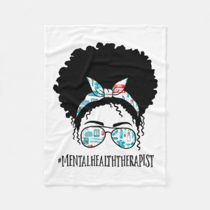 Gesundheitstherapeut Black Afro Messy Bun African Fleecedecke