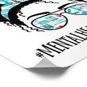 Gesundheitstherapeut Black Afro Messy Bun African  Poster (Ecke)