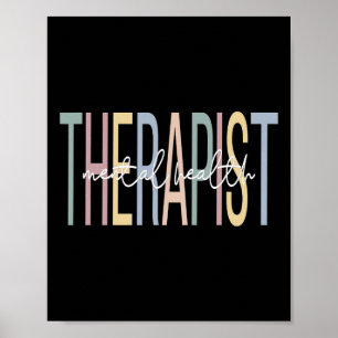 Gesundheitstherapeut Boho Psychotherapie Poster