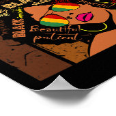 Gesundheitstherapeutin Afro Women Black History Mo Poster (Ecke)