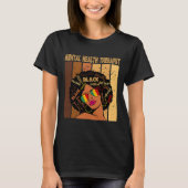Gesundheitstherapeutin Afro Women Black History Mo T-Shirt (Vorderseite)