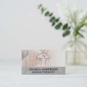 Gesundheitstherapie | Massage-Wellness-Center Visitenkarte (Stehend Vorderseite)