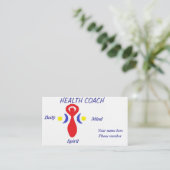 Gesundheitstrainer-Visitenkarte Visitenkarte (Stehend Vorderseite)