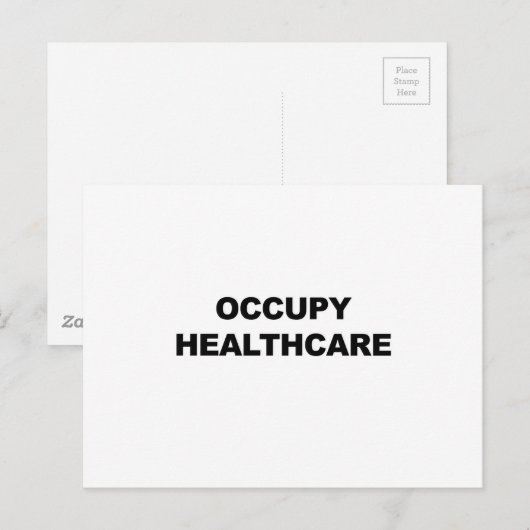 GESUNDHEITSVERSORGUNG POSTKARTE (Vorne/Hinten)