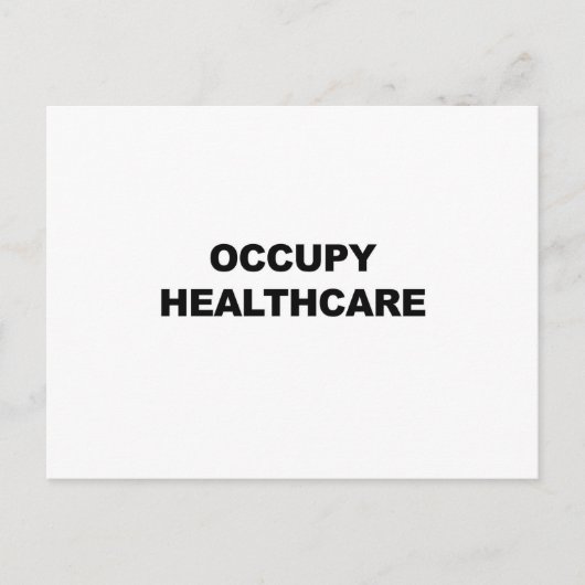 GESUNDHEITSVERSORGUNG POSTKARTE (Vorderseite)