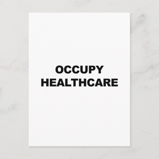 GESUNDHEITSVERSORGUNG POSTKARTE (Vorderseite)