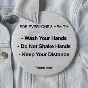 Gesundheitsvorschriften Prävention von Krankheit Button