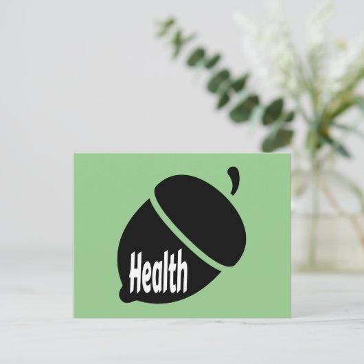 Gesundheitsvorsorge Postkarte (Stehend Vorderseite)