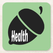 Gesundheitsvorsorge Rechteckiger Pappuntersetzer (Vorderseite)