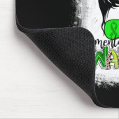 Gesundheitswarrior Messy Bun Mental Health Awarene Mousepad (Ecke)
