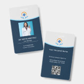 Gesundheitswesen Beruflich Ausweis (Vorder- & Rückseite)