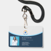 Gesundheitswesen Beruflich Ausweis (Vorderseite mit Lanyard)