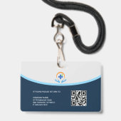 Gesundheitswesen Beruflich Ausweis (Rückseite mit Lanyard)