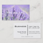 Gesundheitswesen Beruflich - Pflanzlicher Lavendel Visitenkarte (Vorne/Hinten)