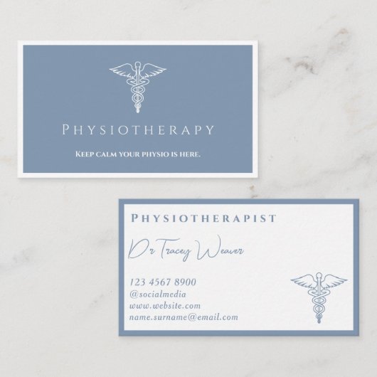 Gesundheitswesen Beruflich - Physiotherapeut Busin Visitenkarte (Vorne/Hinten)