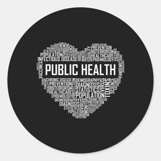 Gesundheitswesen Epidemiologe der Gesundheitsleite Runder Aufkleber (Vorderseite)