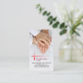 Gesundheitswesen-Klinik-Medizin-Hilfe-Krankenhaus Visitenkarte (Stehend Vorderseite)