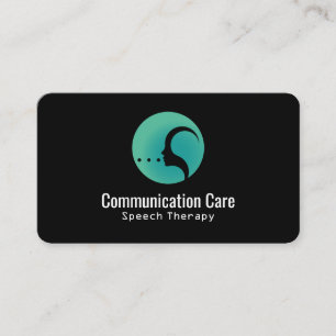 Gesundheitswesen Kommunikation Logopädie-Logo Visitenkarte