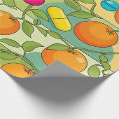Gesundheitswesen & Pharmazie Orangen und Reben Geschenkpapier (Ecke)