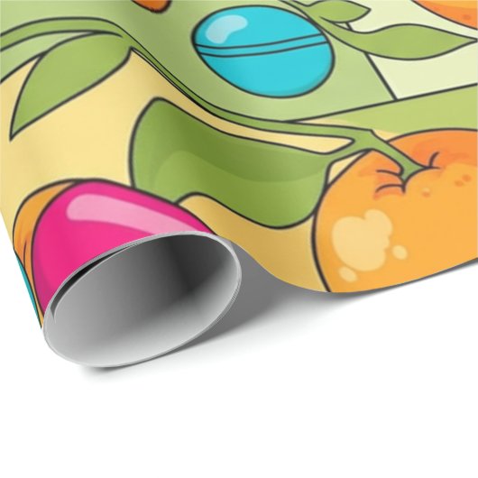 Gesundheitswesen & Pharmazie Orangen und Reben Geschenkpapier (Rolleneckpunkt)
