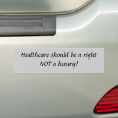 Gesundheitswesen sollte ein rechtes sein… autoaufkleber (Auf Auto)