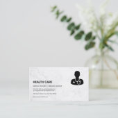 Gesundheitswesen | Symbol für Ärzte Terminkarte (Stehend Vorderseite)
