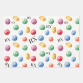 Gesundheitswesen und Pharmazie - Farbige RX Geschenkpapier Set (Vorderseite)