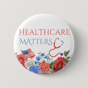 Gesundheitswesen - USA Politische Medicare Medicai Button